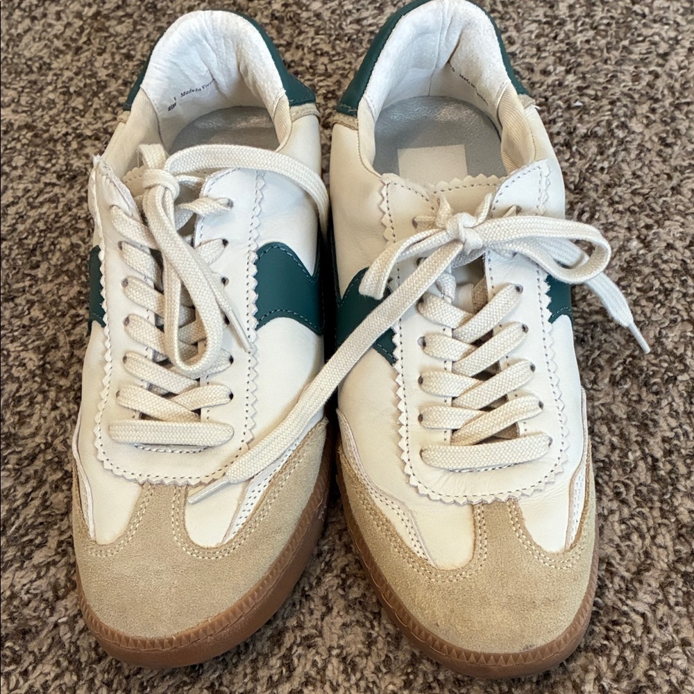 Dolce Vita Beige & Green Women’s Retro Sneakers SZ 7.5M see last picture - Picture 1 of 9